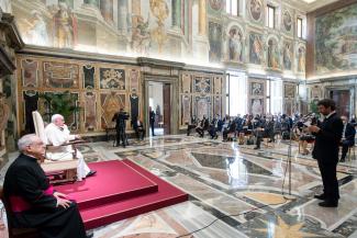 Gioia e impegno, l'udienza del Papa al Consiglio nazionale